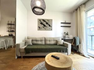 Posezení v ubytování Mieszczańska Apartment ~ Self check-in 24h ~parking and lift