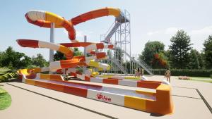 Aquapark v kempingu alebo blízkom okolí