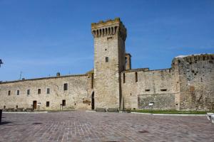 un gran castillo con una torre encima en CENTO FIORI en Castel San Giovanni