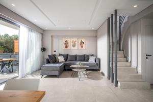 A seating area at Aida Luxury Villas