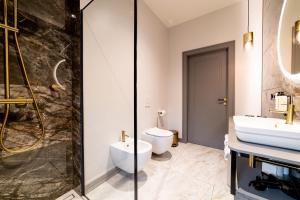 Koupelna v ubytování Hotel Gothards