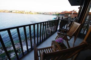 Balkón nebo terasa v ubytování Family Hotel Casa del Mare