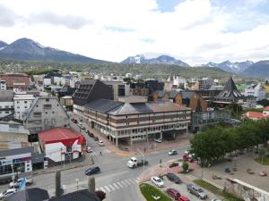 Uma vista da montanha tirada do hotel 