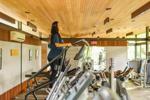 Fitness centrum a/nebo fitness zařízení v ubytování Spa Posse do Corpo