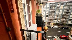 Balkon lub taras w obiekcie Exclusivo "Gran Bilbao" Suite Deluxe PARKING OPCIONAL