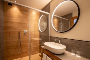 Koupelna v ubytování Hotel Alpi