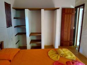 Postel nebo postele na pokoji v ubytování Canto do Morere