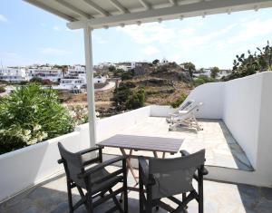 Balkón nebo terasa v ubytování Crystal View Mykonos