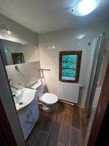 Koupelna v ubytování Chata Retro