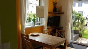 TV/trung tâm giải trí tại Ferienwohnung Ostsee23