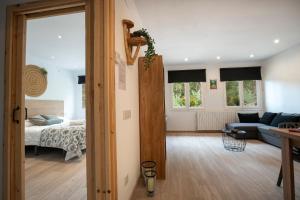 Ένα ή περισσότερα κρεβάτια σε δωμάτιο στο Casa Joana - Apartamento La Colomina
