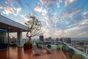 Balkón nebo terasa v ubytování Hotel 7 Taichung