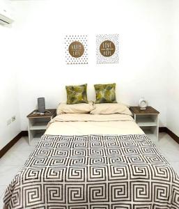 Un pat sau paturi într-o cameră la Casa Mercado I