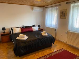 Posteľ alebo postele v izbe v ubytovaní Balatonfüred - Péter apartman