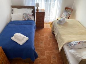 Posteľ alebo postele v izbe v ubytovaní Balatonfüred - Péter apartman