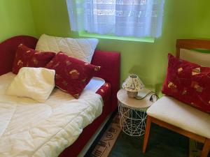 Posteľ alebo postele v izbe v ubytovaní Balatonfüred - Péter apartman