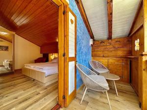 Voodi või voodid majutusasutuse B&B Cèsa Planber Mountain View BIKE FRIENDLY toas