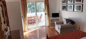 Televízia a/alebo spoločenská miestnosť v ubytovaní villa petar apartment a4 with terrace