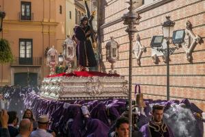 a group of people standing around a float in a parade at Malaga Hills Double Comfort Boutique & Wellness Eco-Hotel -Adults Only- in Cómpeta +115 photos