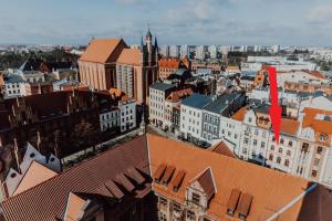 Výhľad na mesto Toruň alebo výhľad na mesto priamo z apartmánu