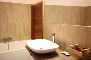 Koupelna v ubytování Hotel Ponti