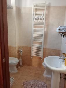 Koupelna v ubytování B&b De Mauro