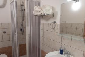 Koupelna v ubytování La Casetta di Giorgio