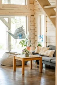 Posezení v ubytování Meretuule Holiday Home