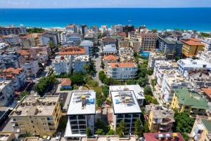 Nespecifikovaný výhled na destinaci Alanya nebo výhled na město při pohledu z hotelu