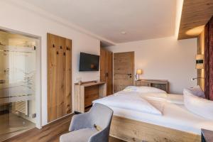 Katil atau katil-katil dalam bilik di Hotel Föhrenhof