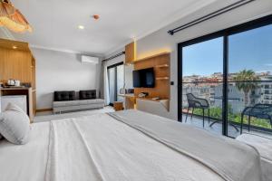 Postel nebo postele na pokoji v ubytování Hildegard Hotel