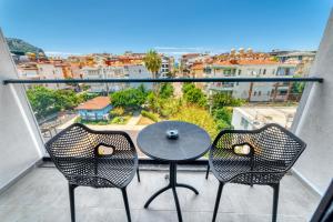 Balkón nebo terasa v ubytování Hildegard Hotel