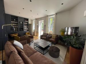 Posezení v ubytování Manoir de Villamont