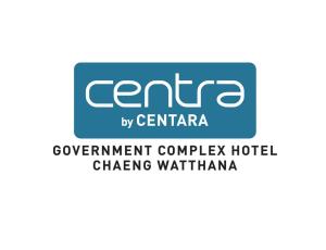 曼谷的住宿－Centara Life Government Complex Hotel & Convention Centre Chaeng Watthana，中央管理大厦的标志