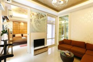 Χώρος καθιστικού στο The Luxury Residence