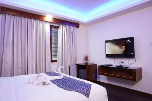 TV a/nebo společenská místnost v ubytování Hotel Emirates