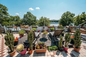 Balkón alebo terasa v ubytovaní Island Hostel Budapest