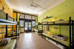 Posteľ alebo postele v izbe v ubytovaní Island Hostel Budapest