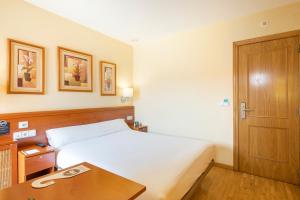 Postel nebo postele na pokoji v ubytování Hostal Alda Río Duero