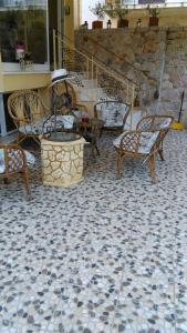 Patio alebo iná vonkajšia časť ubytovania Royal's Studios