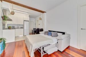 Kuchyň nebo kuchyňský kout v ubytování Apartamentos Rioja Confort by Clabao