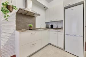 Kuchyň nebo kuchyňský kout v ubytování Apartamentos Rioja Confort by Clabao