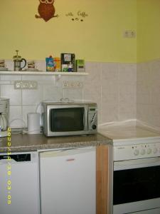 Kuchyň nebo kuchyňský kout v ubytování scheels-ferienwohnung