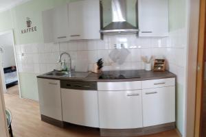 Kuchyň nebo kuchyňský kout v ubytování scheels-ferienwohnung + 18 fotografií