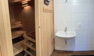 Koupelna v ubytování Traumhaus am Wald 2