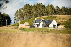 a house on the side of a hill at Tomdhu Lodge - Seasgair Lodges in Boat of Garten
