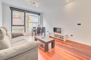 TV a/nebo společenská místnost v ubytování Apartamentos Rioja Confort by Clabao