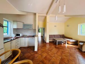 Kuchyň nebo kuchyňský kout v ubytování Rafailovici Holiday Apartments