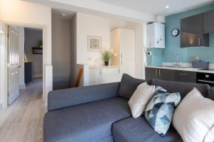 Η κουζίνα ή μικρή κουζίνα στο Cosy one bedroom apartments with free evening parking