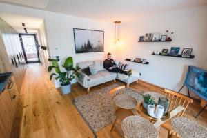 Posezení v ubytování Apartmán Místo Na Vzduchu